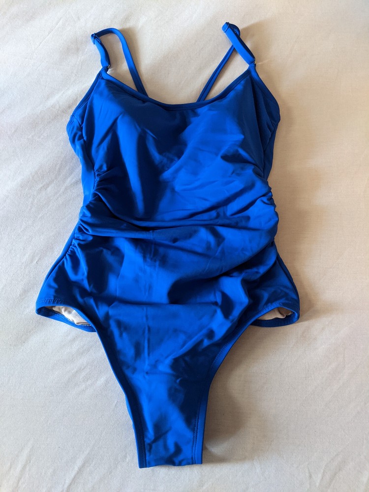 KONA SOL one piece swimsuit Bright Blue Size Medium