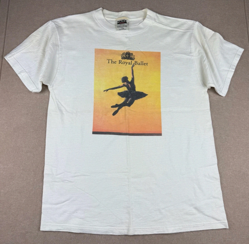 Vintage Royal Ballet T Shirt Mens S-3XL White Dance Graphic Tultex 90s Art Tee