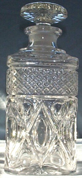CAPE COD CRYSTAL 160/212 24oz SQUARE DECANTER & STOPPER