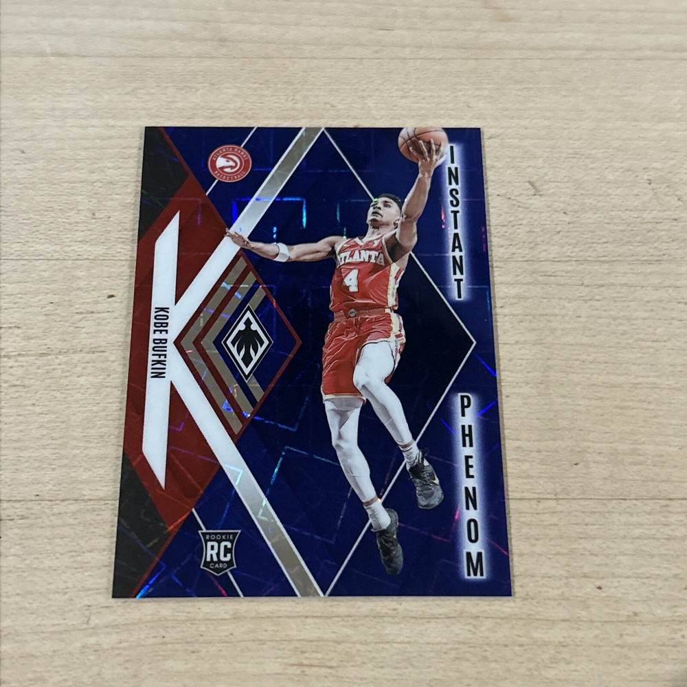2023-24 Panini Phoenix Instant Phenom Blue Lazer #25 Kobe Bufkin Rookie Card /275