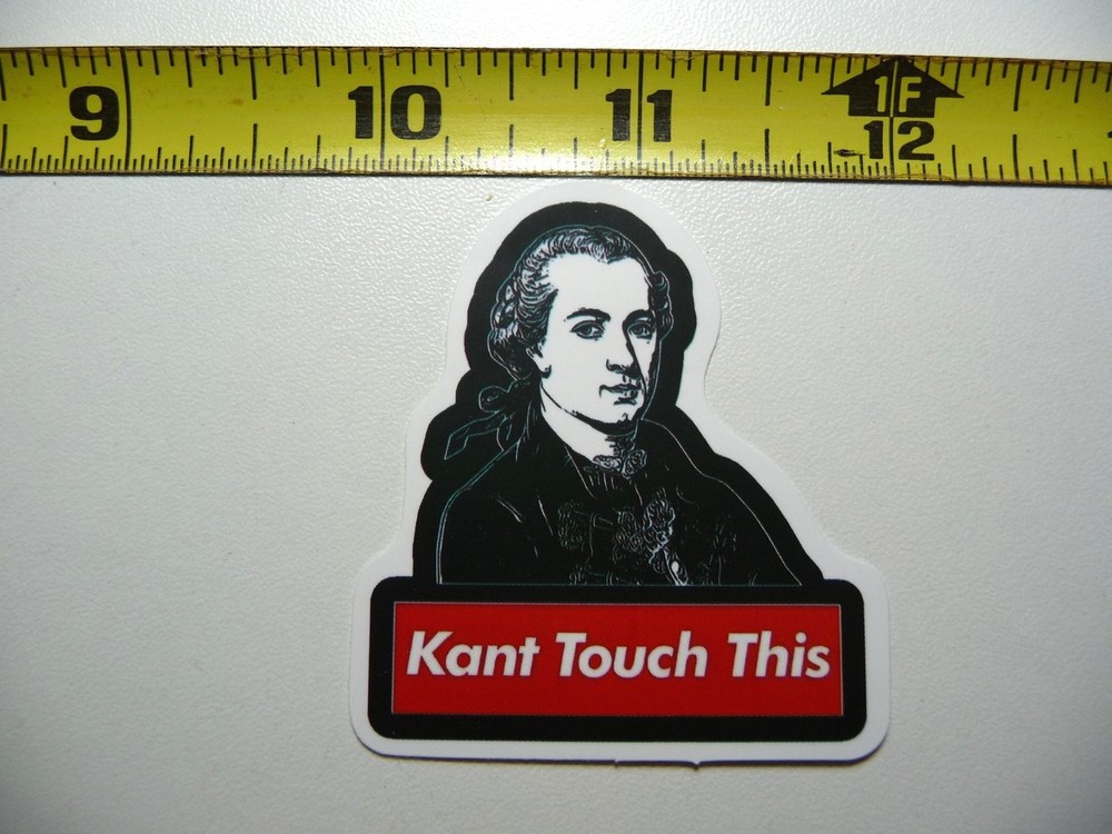 Funny Kant Touch This Parody Sticker - Famous Figure Decal