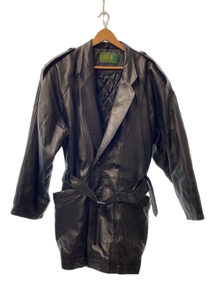 Leather Jacket Blouson/L/Leather/Blk/Plain 20801