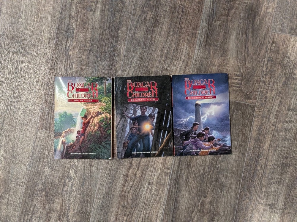Lot Of Three The Box Car Children Books #6, #7, #8 Vintage Paperback