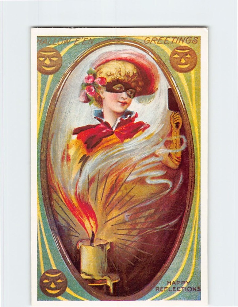 Postcard Halloween Holiday Art Print Greeting Card