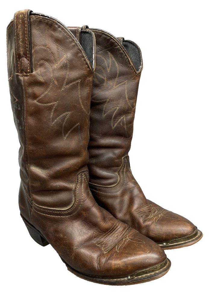 Durango Slouch 15771 Brown Leather Western Cowgirl Boots Women's Size 5.5 M