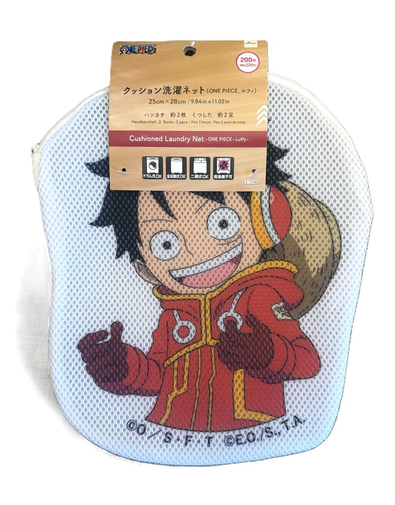 ONE PIECE Monkey D. Luffy (Luffy ) Laundry Net Mesh Zipper NEW from Japan
