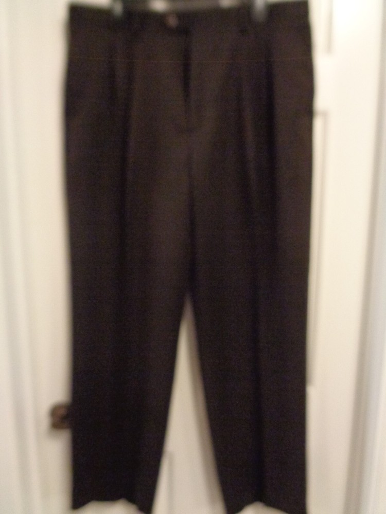 Men's CROFT & BARROW flex waistband brown pants, 38x32
