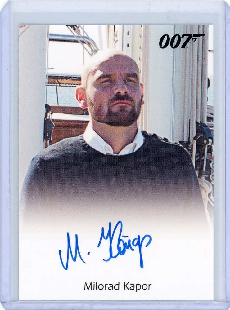 MILORAD KAPOR 2015 RITTENHOUSE JAMES BOND ARCHIVES Autograph AUTO CARD