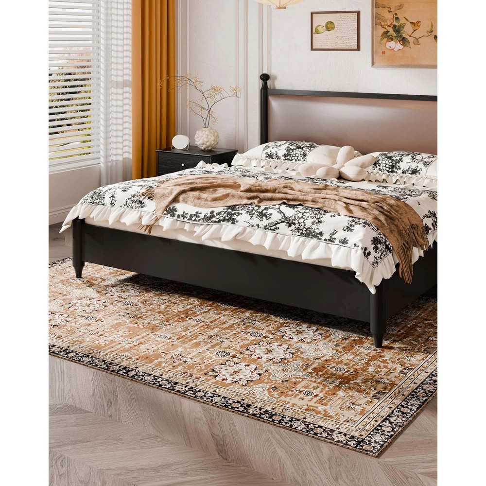 Uimoso Area Rug 6 ft x 9 ft Large Carpet Non Slip Indoor Mat Bedroom Living Room