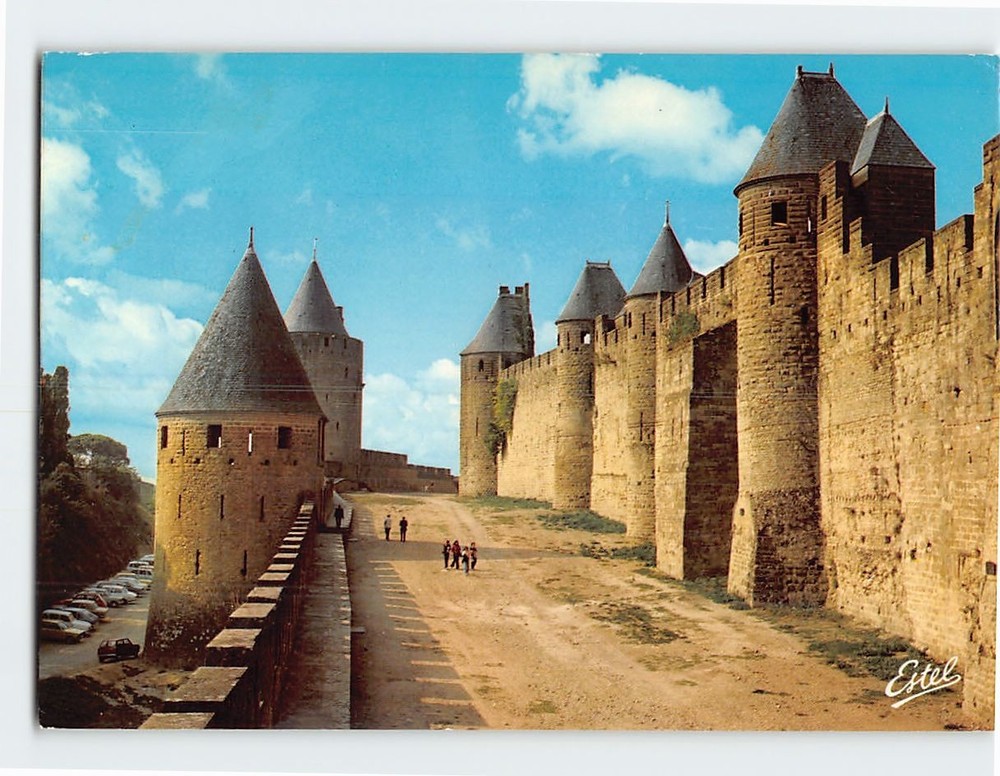 Postcard Château Comtal Carcassonne in France