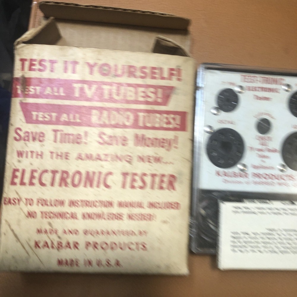 Vintage Kalbst Electronic Tube Tester SHELF 2