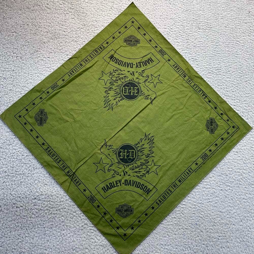 Harley Davidson Eagle bandanna HD Solutes the Military USA
