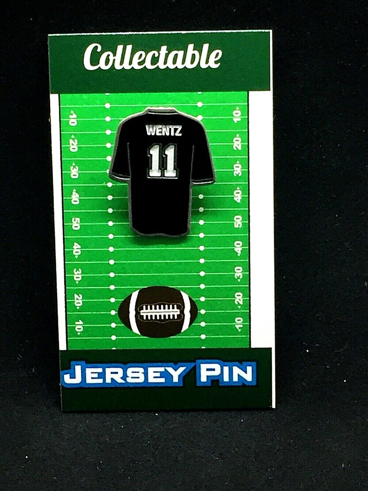 Philadelphia Eagles Carson Wentz Jersey Lapel Pin - Classic Team Collectible