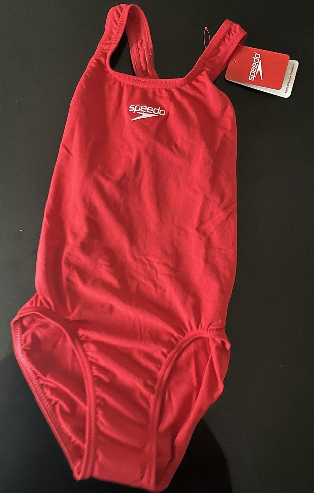 Speedo Women's Endurance+ Medalist Swimsuit - Red - 6/28 - BNWT NEW
