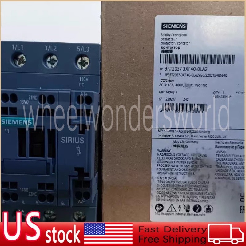 Siemens Contactor 3RT2037-3XF40-0LA2 Original New Expedited Shipping US Stock