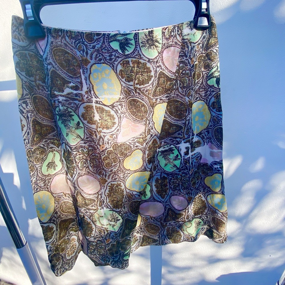 Vintage Christian Lacroix Bazar Abstract Mini Skirt Size 38 Small