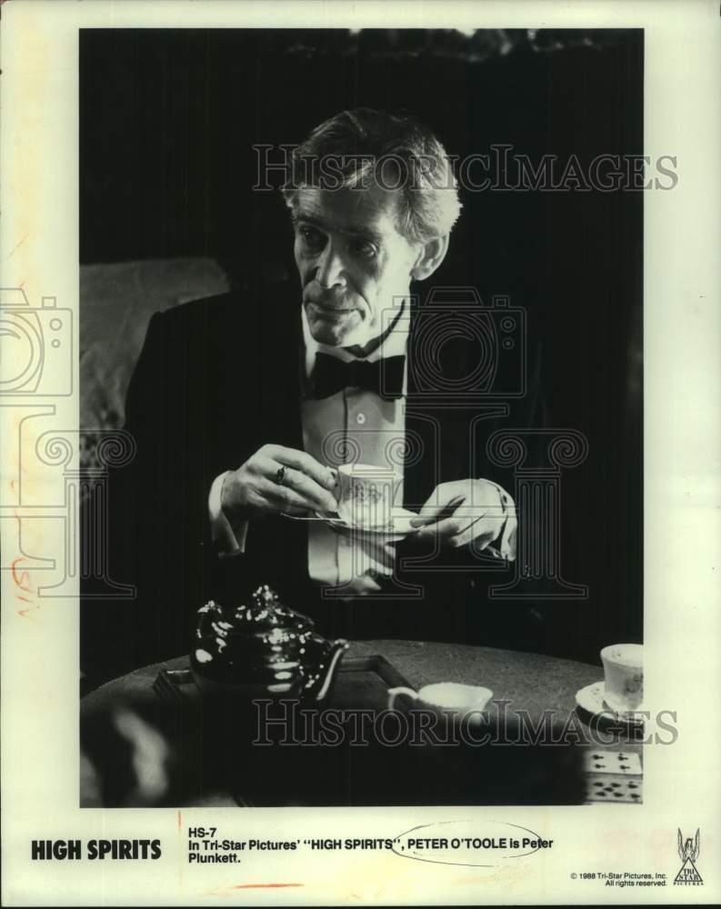 1988 Press Photo Actor Peter O'Toole as Peter Plunkett in 