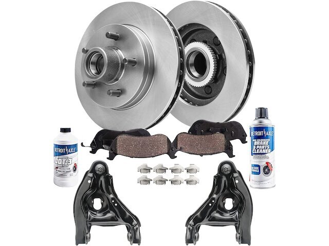For GMC Savana 1500 Brake Pad and Rotor Control Arm Kit Detroit Axle 27954JYQH