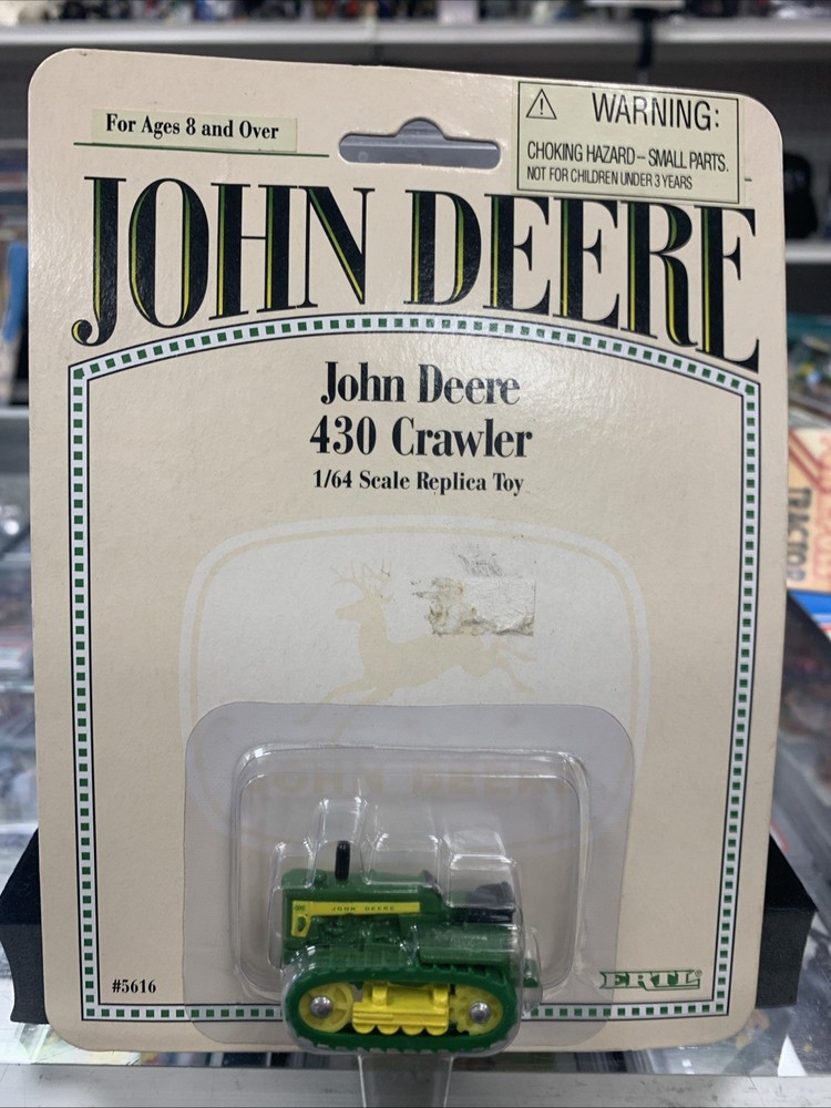 John Deere 430 Crawler Tractor 164 Scale Diecast Model Green NIB