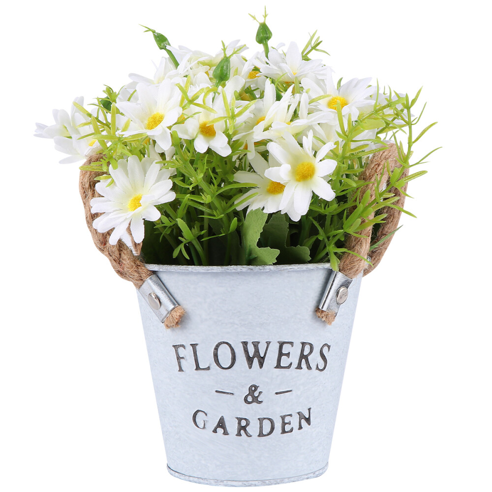 Artificial Flower Plant Bonsai Outdoor Fake Flowers Daisy Faux