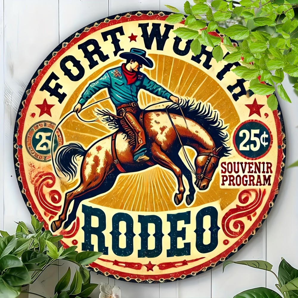 1pc, 8x8 inches Round Tin Metal Signs, 