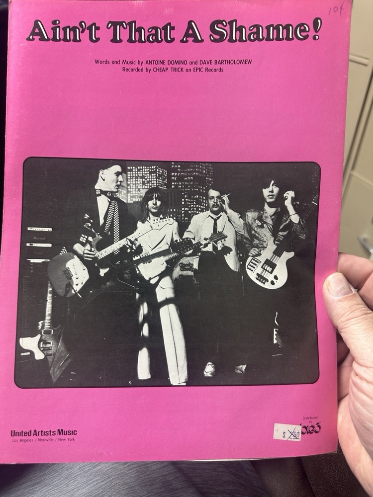 G CHEAP TRICK ‘Ain’t That A Shame! ’ Sheet Music