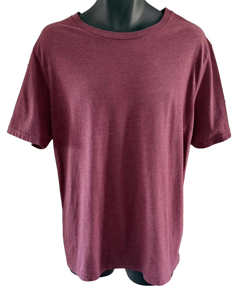 Urban Pipeline Men's Ultimate Tee Awesomely Soft Maroon Short Sleeve T-Shirt XL