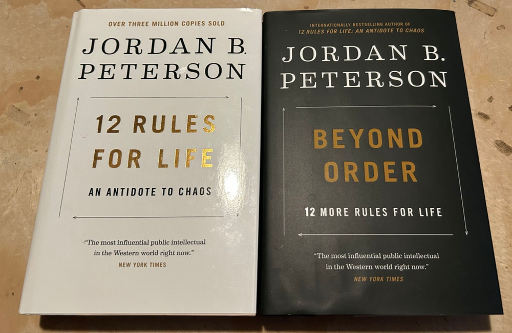 Lot Of 2 Jordan Peterson Books 12 Rules For Life And Beyond Order Hardcover