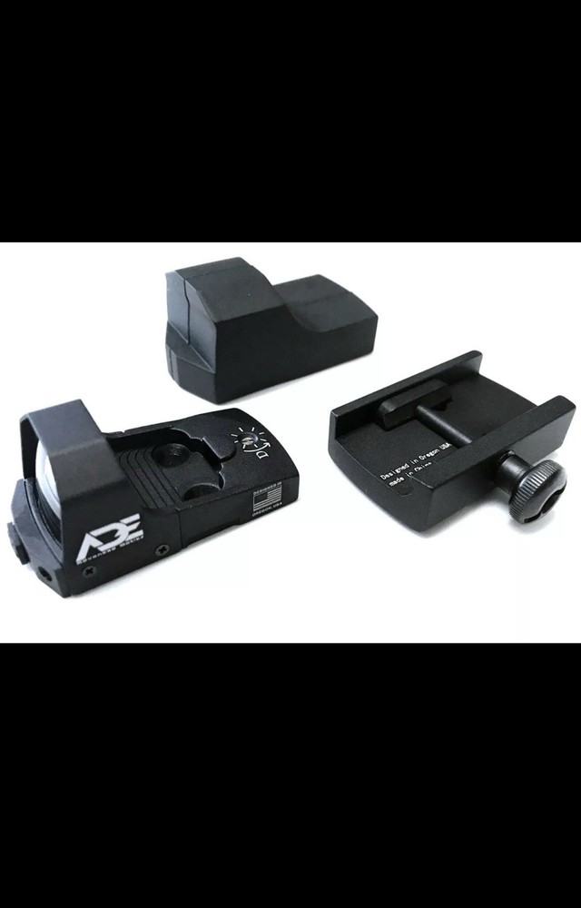 ADE RD3-006B GREEN Dot+Optic Mount Plate For 1911 Novak Rear Sight Pistol red