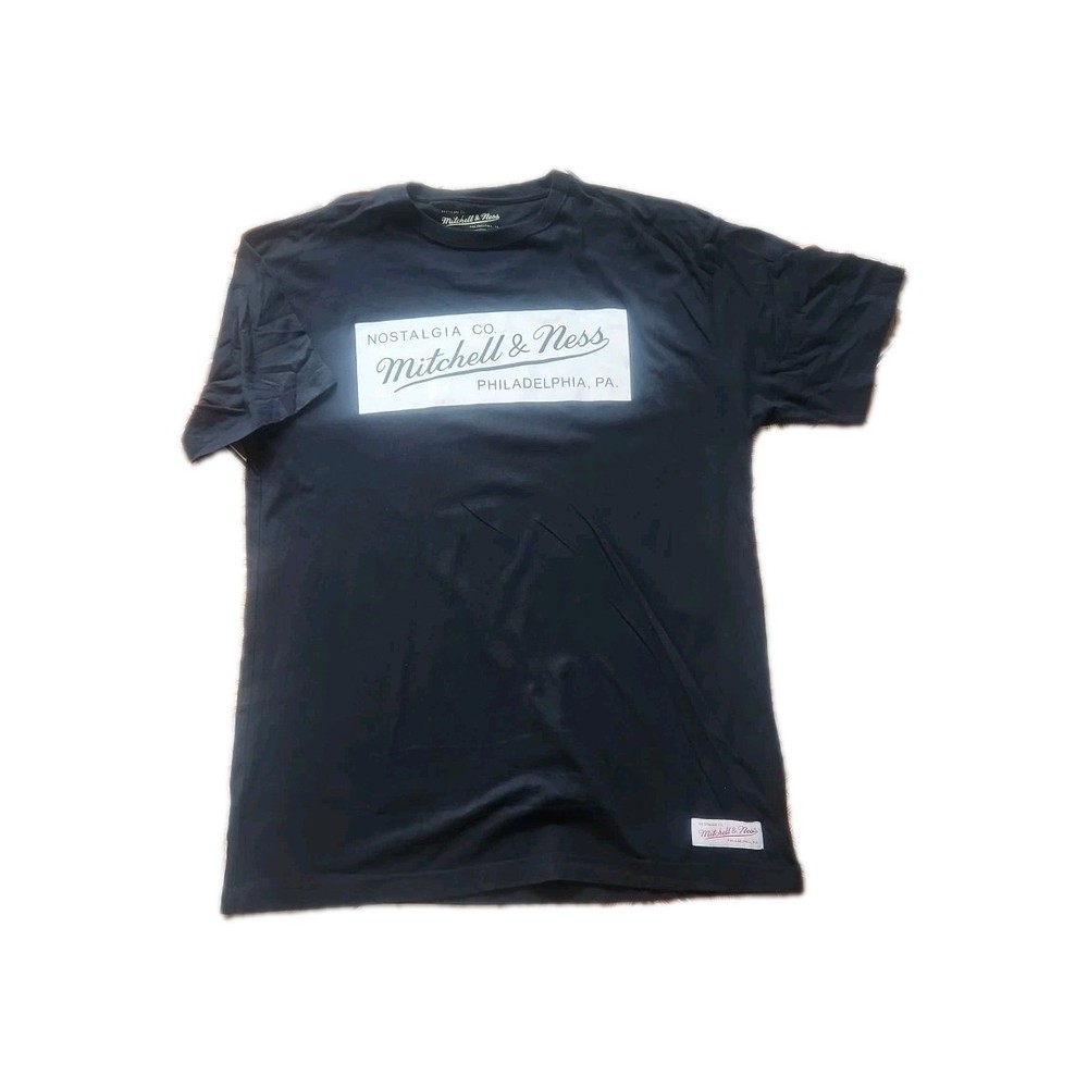Mitchell&Ness Black Men's Short Sleeve Shirt Philadelphia XL