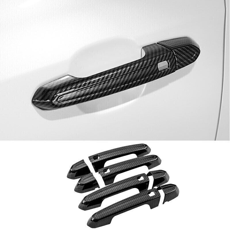 8X Carbon Fiber Door Handle Cover Trim for Cadillac ATS XT4 XT5 XT6 CT6 XTS
