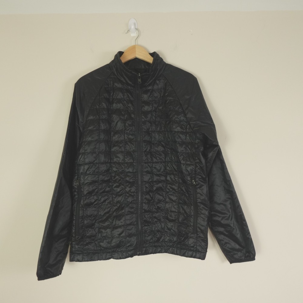 The North Face Thermoball Jacket Mens Medium Black Quilted Puffer