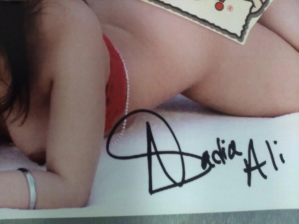 Nadia Ali Signed Autographed 8x10 color (COPY)-print Photo Adult Model