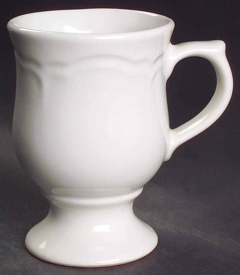 Pfaltzgraff Gazebo White 12-Oz Pedestal Coffee Mug 5979392  