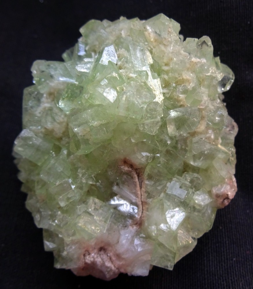 Awesome Green Apophyllite Cubes W/ Stilbite Balds Formation Minerals Specimen