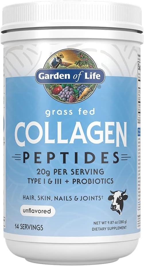 Garden of Life Grass Fed Collagen Peptides Powder 14 Servings Pack of 1