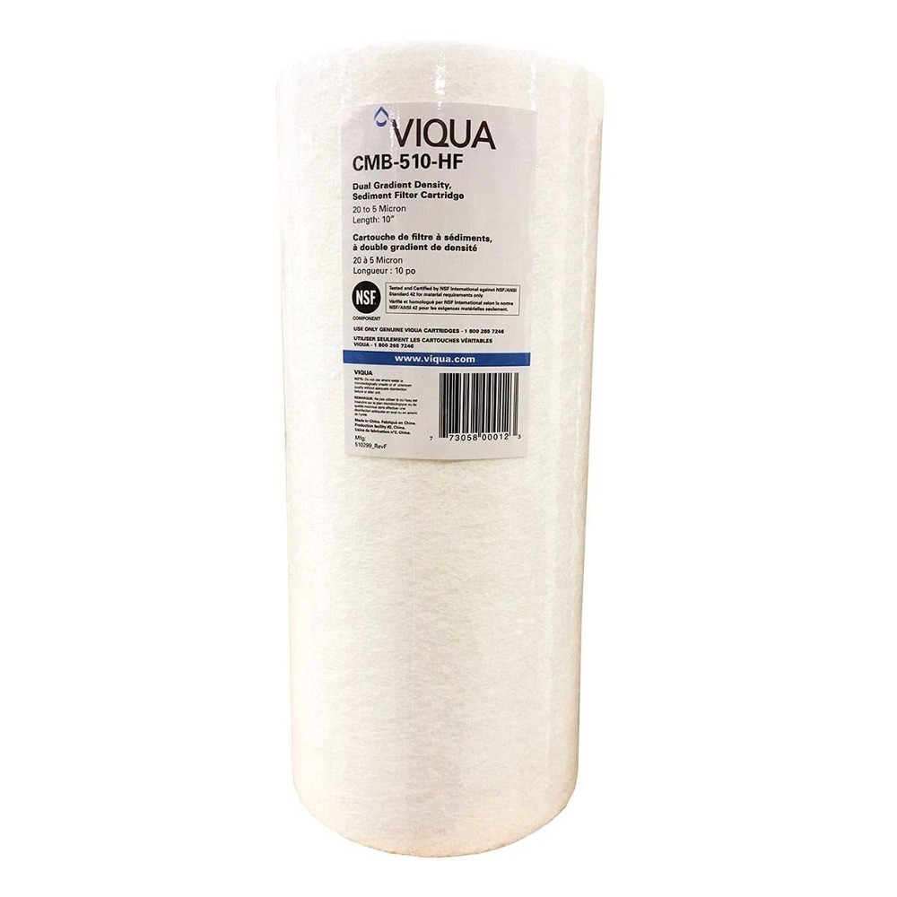 CMB-510-HF Whole House 10 x 4.5 Inch 5 Micron Polypropylene Whole House Filte...