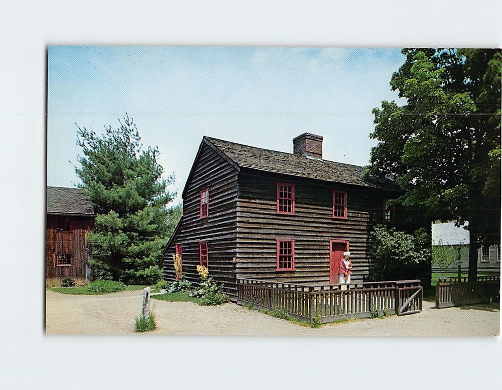 Postcard John Fenno House Old Sturbridge Village Canton Massachusetts