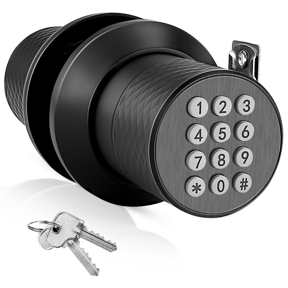 Smart Keyless Entry Digital Door Lock with Touchscreen Keypad and Electronic Security  