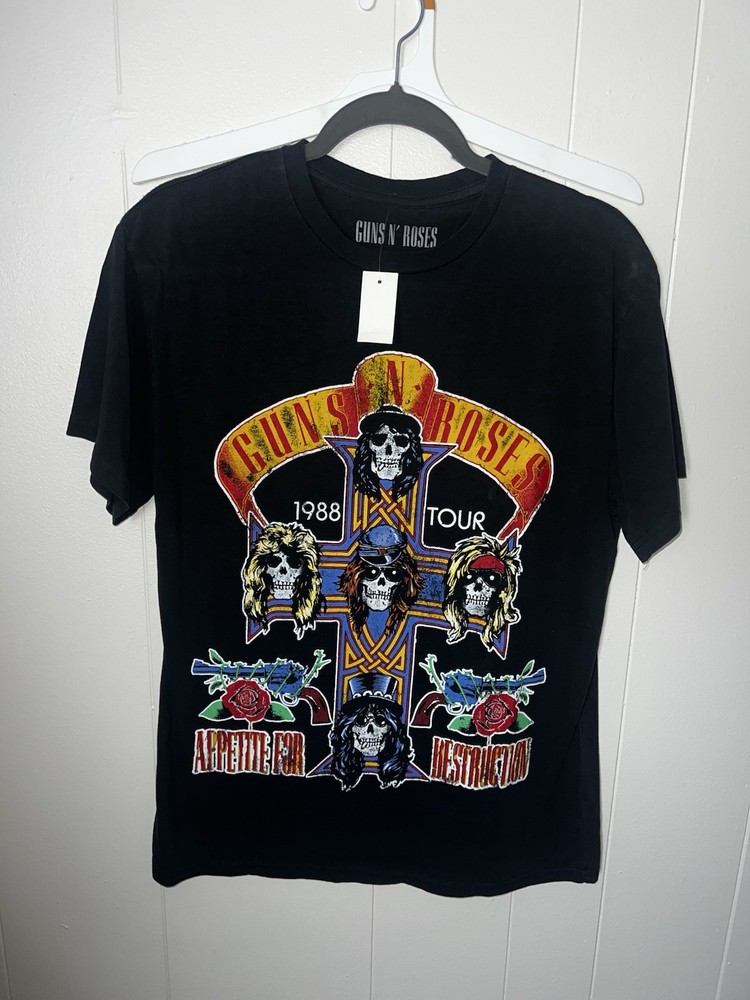 Guns n Roses Appetite for Destruction Tour 1988 Official Tee T-Shirt M