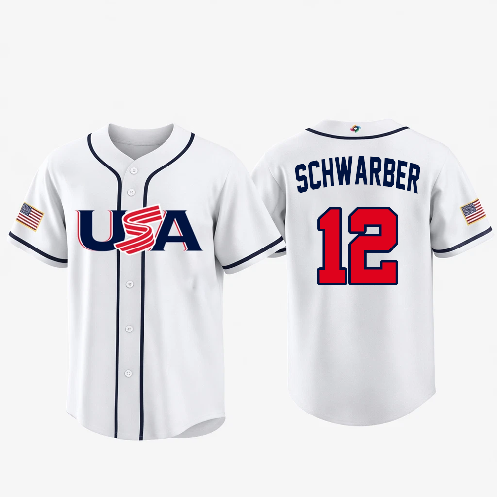 Kyle Schwarber #12 Team USA Baseball Classic 2026 - S to 5XL