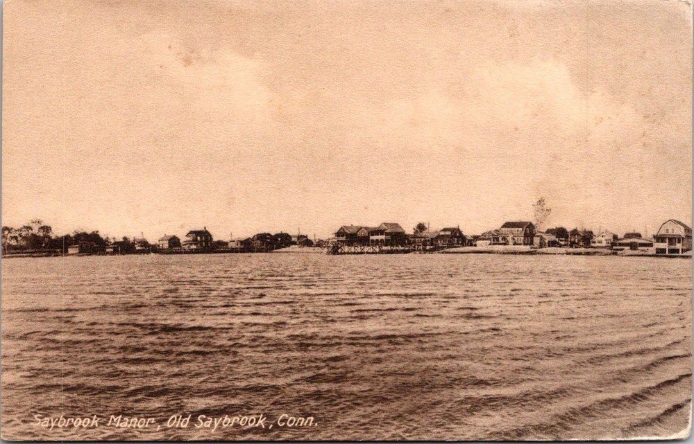 Dr Jim Stamps Postcard Saybrook Manor Old Saybrook Connecticut