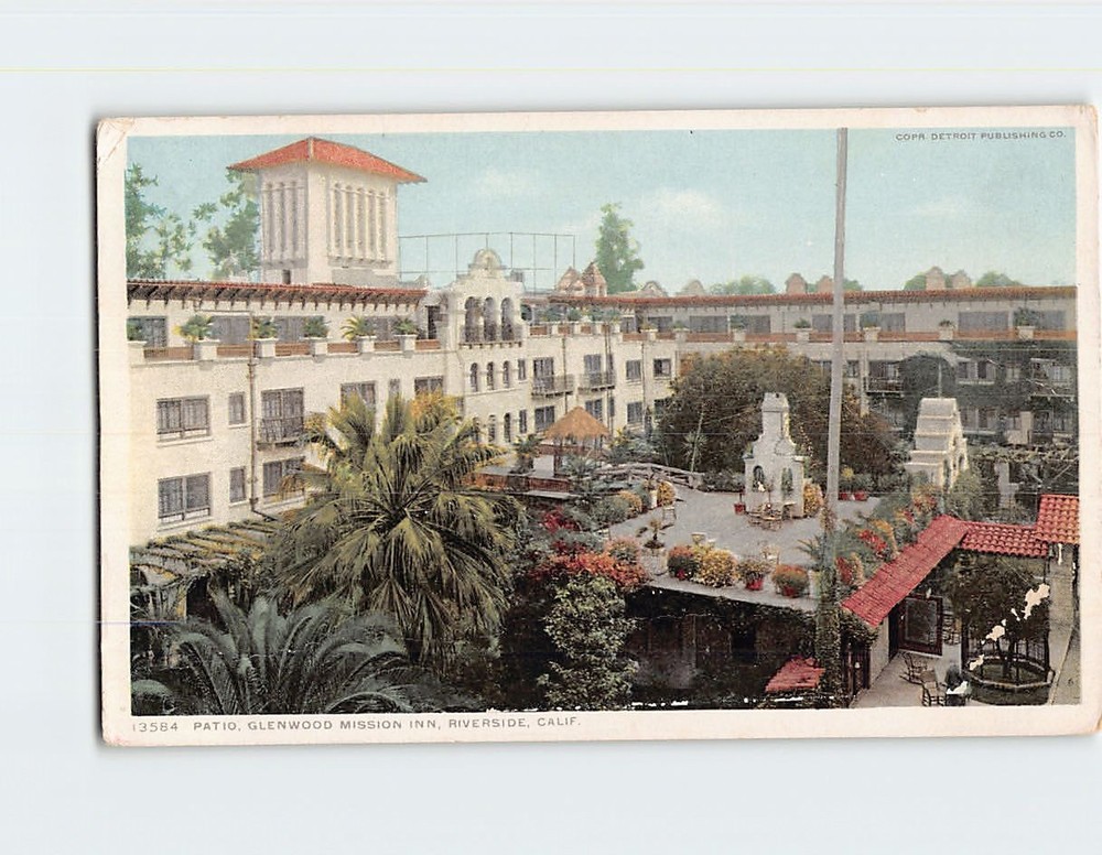 Postcard Patio Glenwood Mission Inn Riverside California USA North America