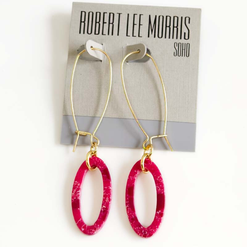 Robert Lee Morris Loop Statement Drop Earrings Chic Women Party Vacation Jewelry