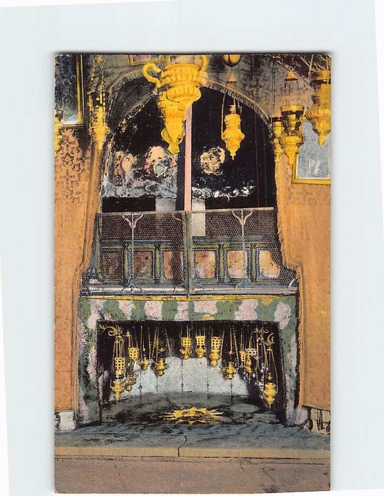 Postcard Grotto of the Nativity Bethlehem Palestine