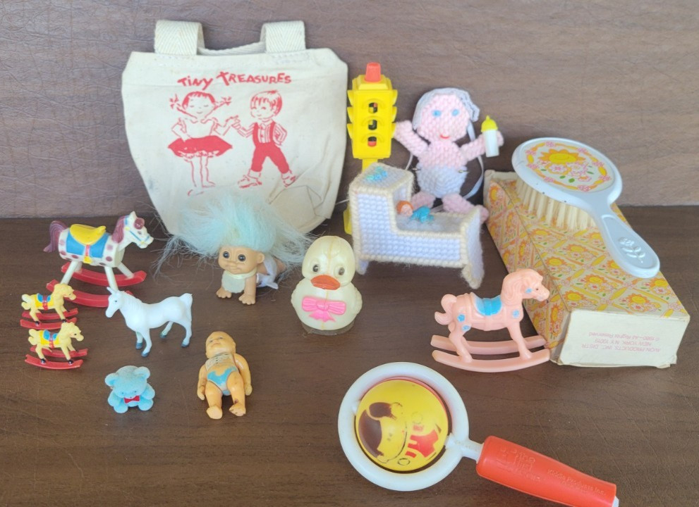 Vintage Baby And Childrens Toy Lot Bundle