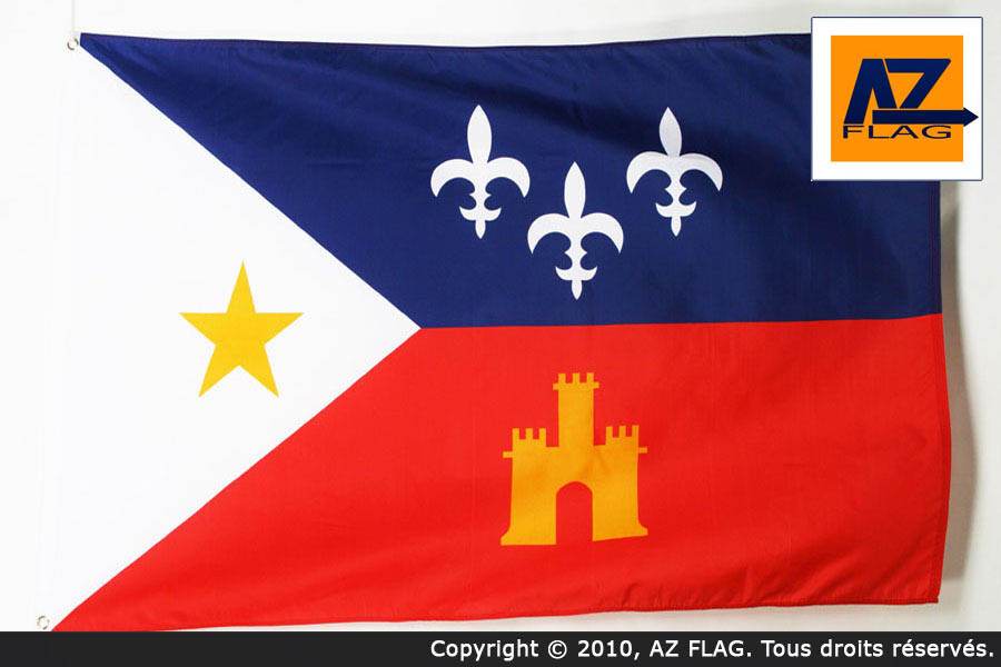 Acadia Flag 2x3 ft Canada Acadian Banner 60x90 cm High Quality-image
