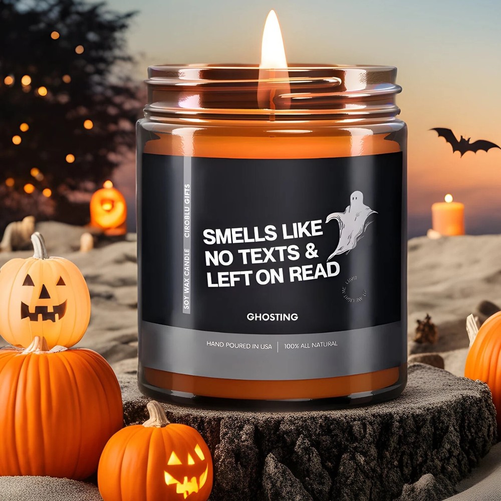 Spookyseason Gifts Funny Halloween Gag Gift Candle, Halloween Fall Decoration