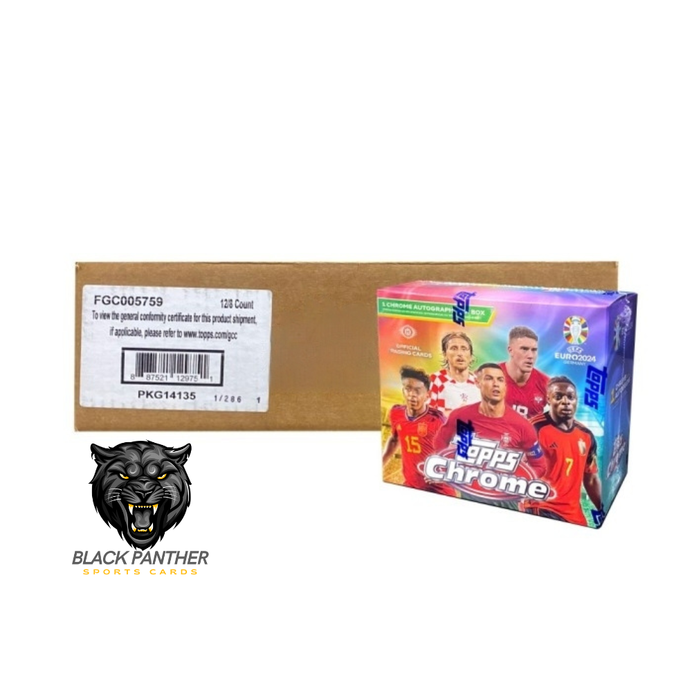 2023-24 Topps Chrome UEFA EURO Soccer Hobby 12 Box Case