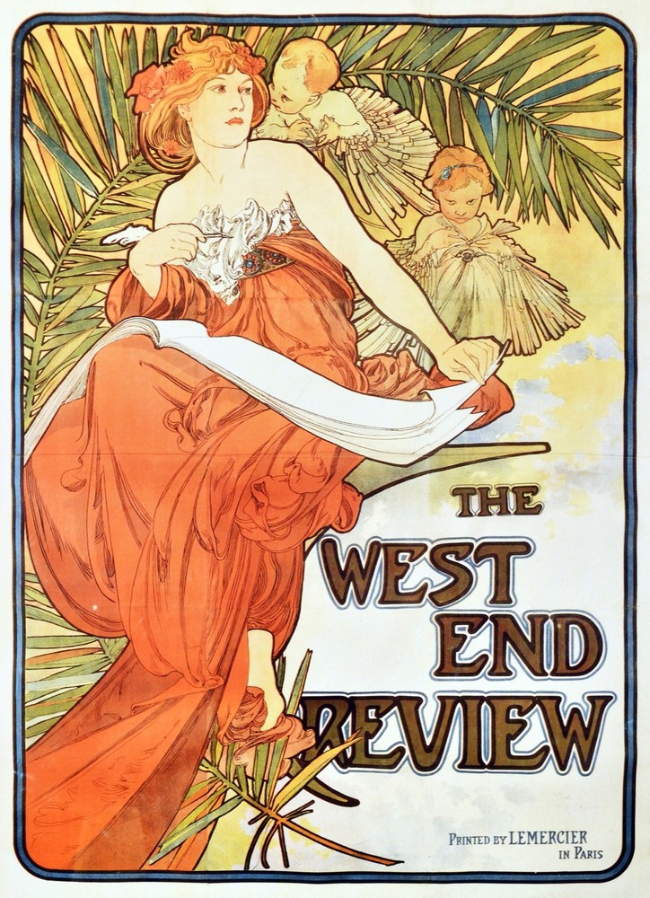 Decor poster.Interior design Art Nouveau.Mucha Nymph.Angels.6236